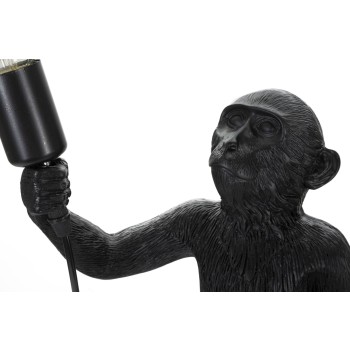 LAMPE DE TABLE SINGE NOIR