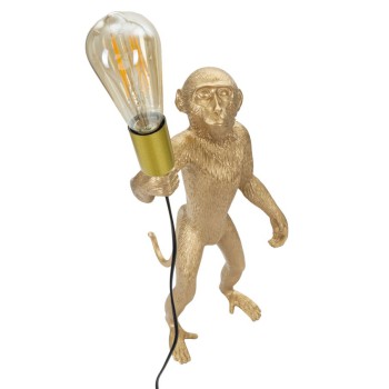 LAMPE DE TABLE SINGE OR