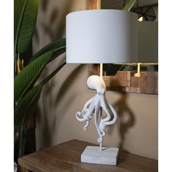 LAMPE DE TABLE POULPE BLANCHE