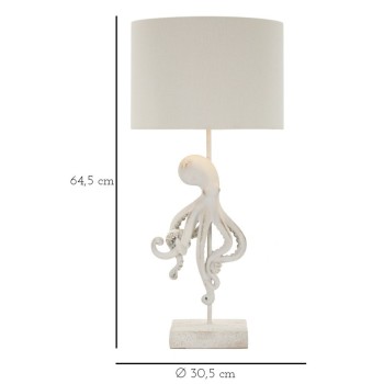 LAMPE DE TABLE POULPE BLANCHE