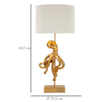 LAMPE DE TABLE OCTOPUS OR