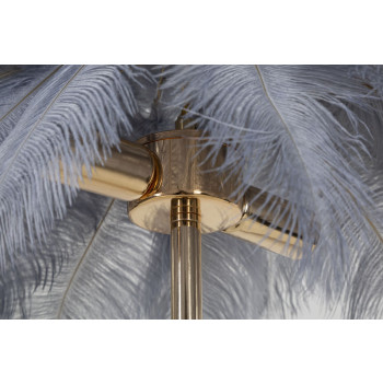 LAMPE DE TABLE PALM GRIS