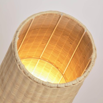 Lampada da terra Kamaria grande in rattan finituratura naturale