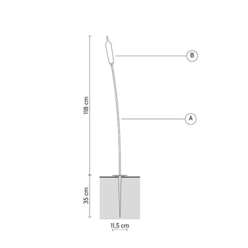 Lampadaire d'extérieur Karman Nilo