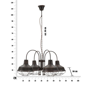 LUSTRE À 4 LUMIÈRES BRONKS