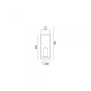 Bougie lanterne de jardin LANTERNE 265.02.FF IL FANALE