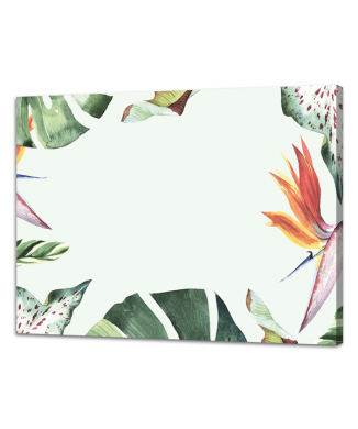 Tableau noir CADRE DE FEUILLES G6850 PINTDECOR