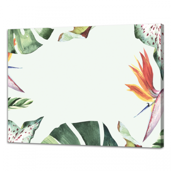 Tableau noir CADRE DE FEUILLES G6850 PINTDECOR