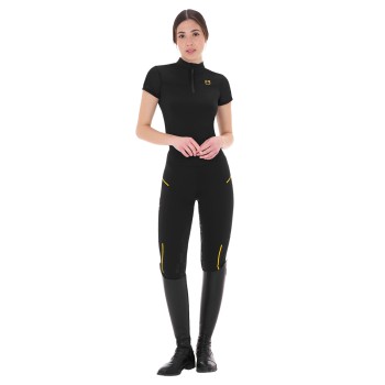 LEGGINGS FEMME COUPE SLIM AVEC INSERTS MICRO MESH