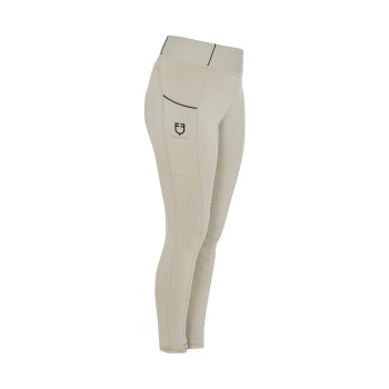 LEGGINGS SLIM GRIP FILLE AVEC LOGO