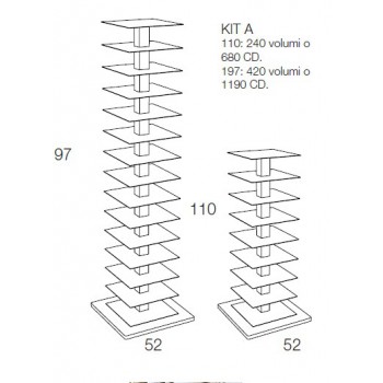 PTOLOMEO PTX4-A BIBLIOTHEQUE VERTICALE 197 AVIS CIATTI