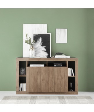 Buffet 3 portes RIMINI couleur bois