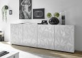 Buffet 4 portes PRISMA de couleur blanche