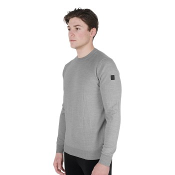 PULL COL ROND POUR HOMME EN LAINE MÉRINOS