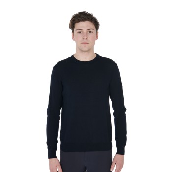 PULL COL ROND POUR HOMME EN LAINE MÉRINOS