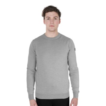 PULL COL ROND POUR HOMME EN LAINE MÉRINOS