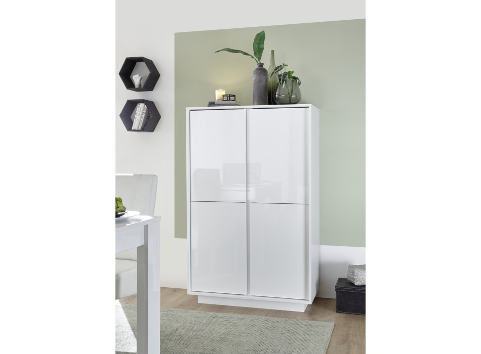 ICE Armoire 4 portes 92x145x43 cm