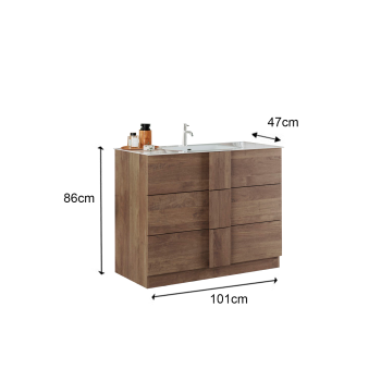 Meuble de salle de bain JUPITER avec 2 ou 3 tiroirs