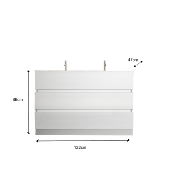 Meuble de salle de bain à 2 ou 3 tiroirs START