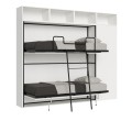 Lit double escamotable horizontal Kando avec matelas composition I 