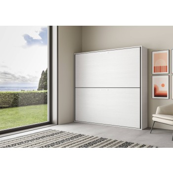 Mod.KANDO Double - Lit double horizontal Kando en Frêne Blanc