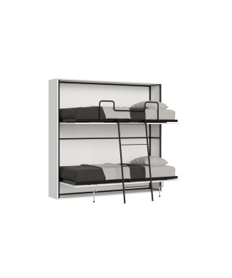 Mod.KANDO Double - Lit double horizontal Kando en Frêne Blanc