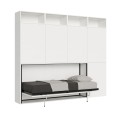 Lit escamotable simple horizontal Kando avec matelas composition B 