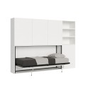 Lit escamotable simple horizontal Kando avec matelas composition F 