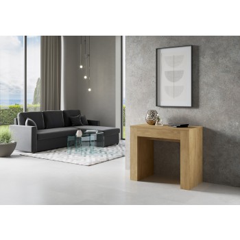 Nouveau Consolle Extra - Console extensible 90x49/307 cm Chêne Extra Nature