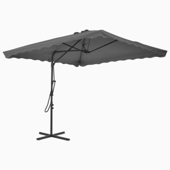 Parasol avec mât en acier 250x250x230