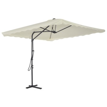 Parasol avec mât en acier 250x250x230