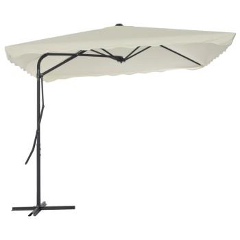 Parasol avec mât en acier 250x250x230