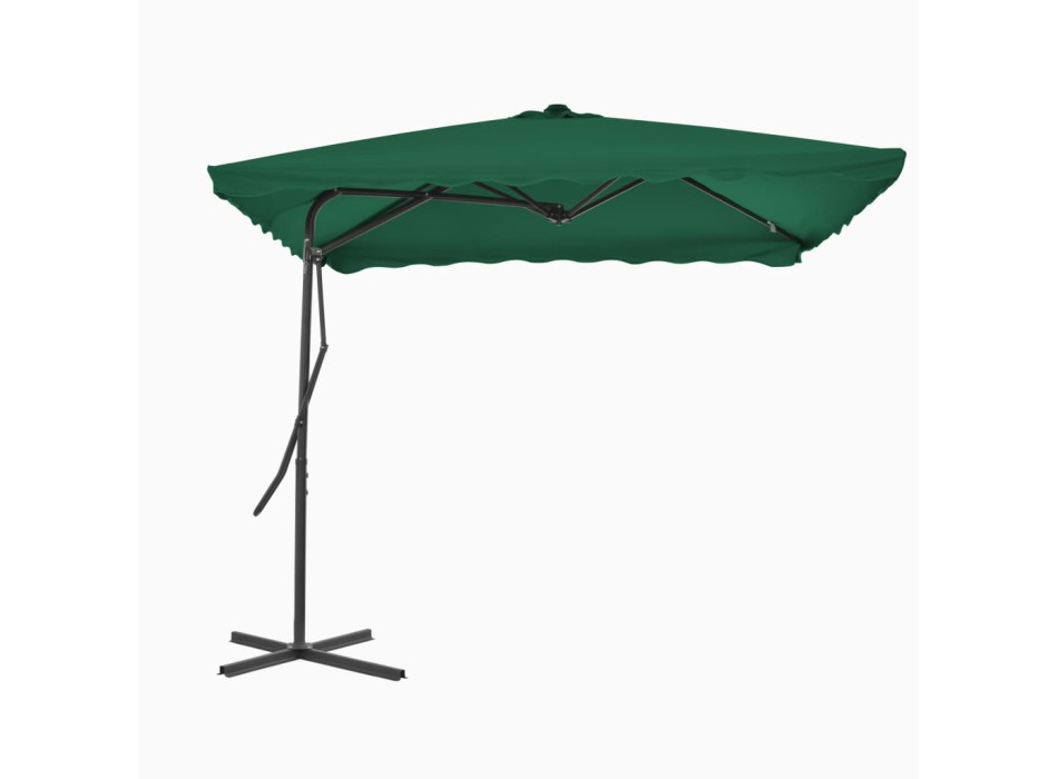 Parasol avec mât en acier 250x250x230