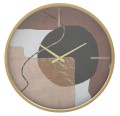 HORLOGE MURALE ROUGE ART