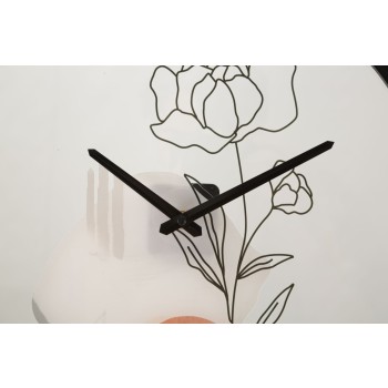 HORLOGE MURALE FLEUR -A-