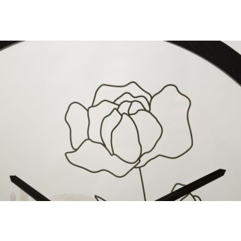 HORLOGE MURALE FLEUR -A-