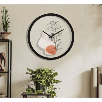 HORLOGE MURALE FLEUR -A-