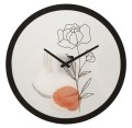 HORLOGE MURALE FLEUR -A-