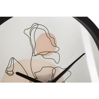 HORLOGE MURALE FLEUR -B-