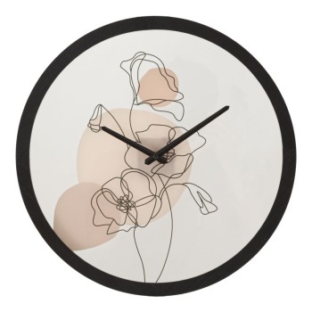 HORLOGE MURALE FLEUR -B-