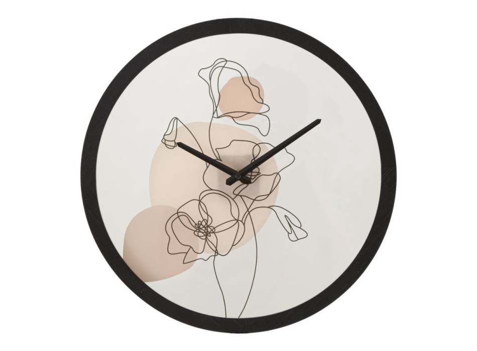 HORLOGE MURALE FLEUR -B-