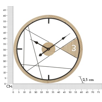 HORLOGE MURALE DE CONCEPTION GÉOMÉTRIQUE