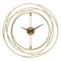 HORLOGE MURALE BANDES D'OR