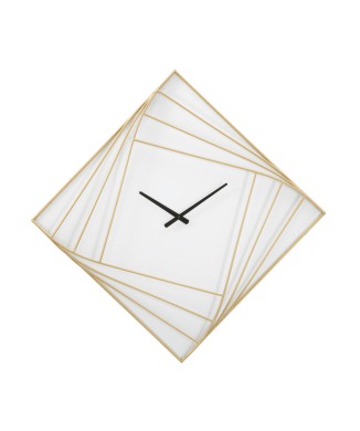 HORLOGE MURALE LIGNE OR