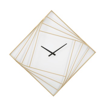 HORLOGE MURALE LIGNE OR