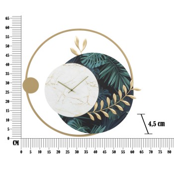 HORLOGE MURALE VERTE ROUNDY