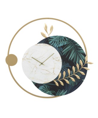 HORLOGE MURALE VERTE ROUNDY