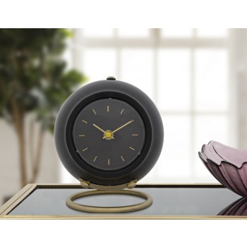 HORLOGE DE TABLE BOULE NOIRE