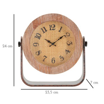 HORLOGE DE TABLE RONDE