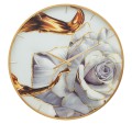 MONTRE ROSE EN VERRE Ø 60 x 5 cm